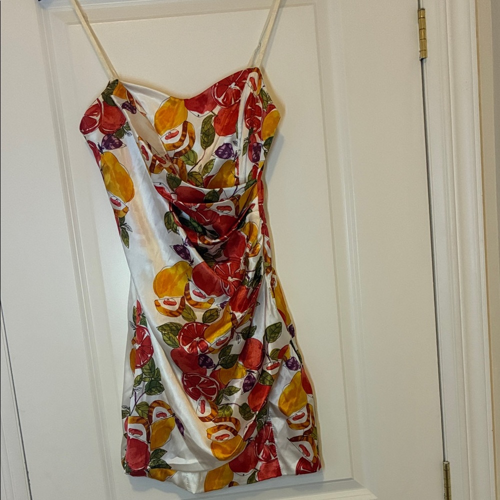 Floral Multicolor Draped Dress